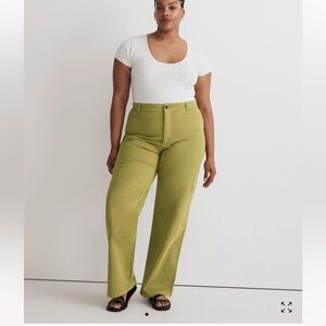 Madewell The Emmett Wide-Leg Pant: Garment Dyed Edition size 32 NWT